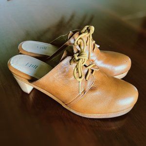 J. Jill Lace-up Clog - Platform Mule - Camel - SIZE US 7